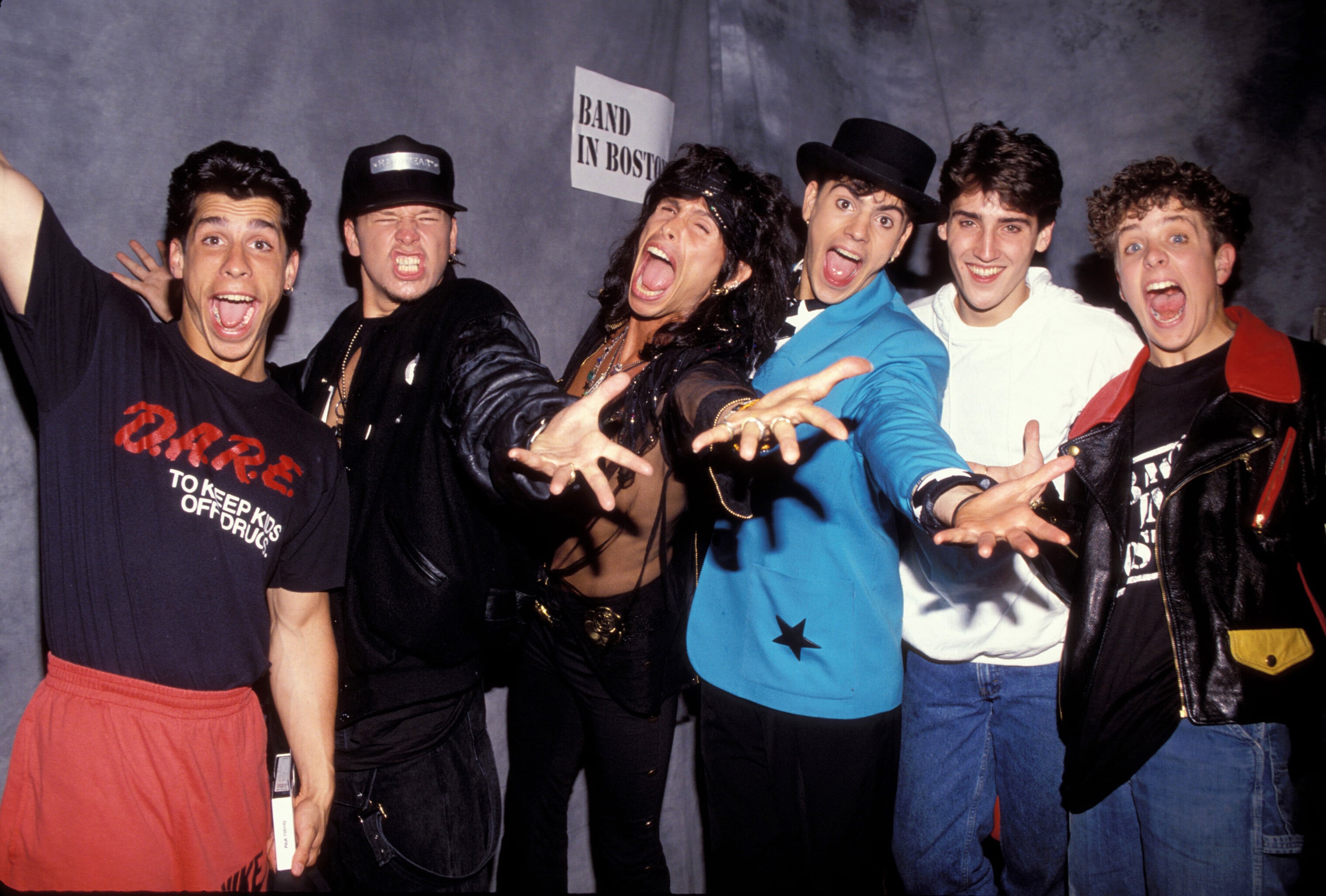 Steven Tyler y New Kids on The Block