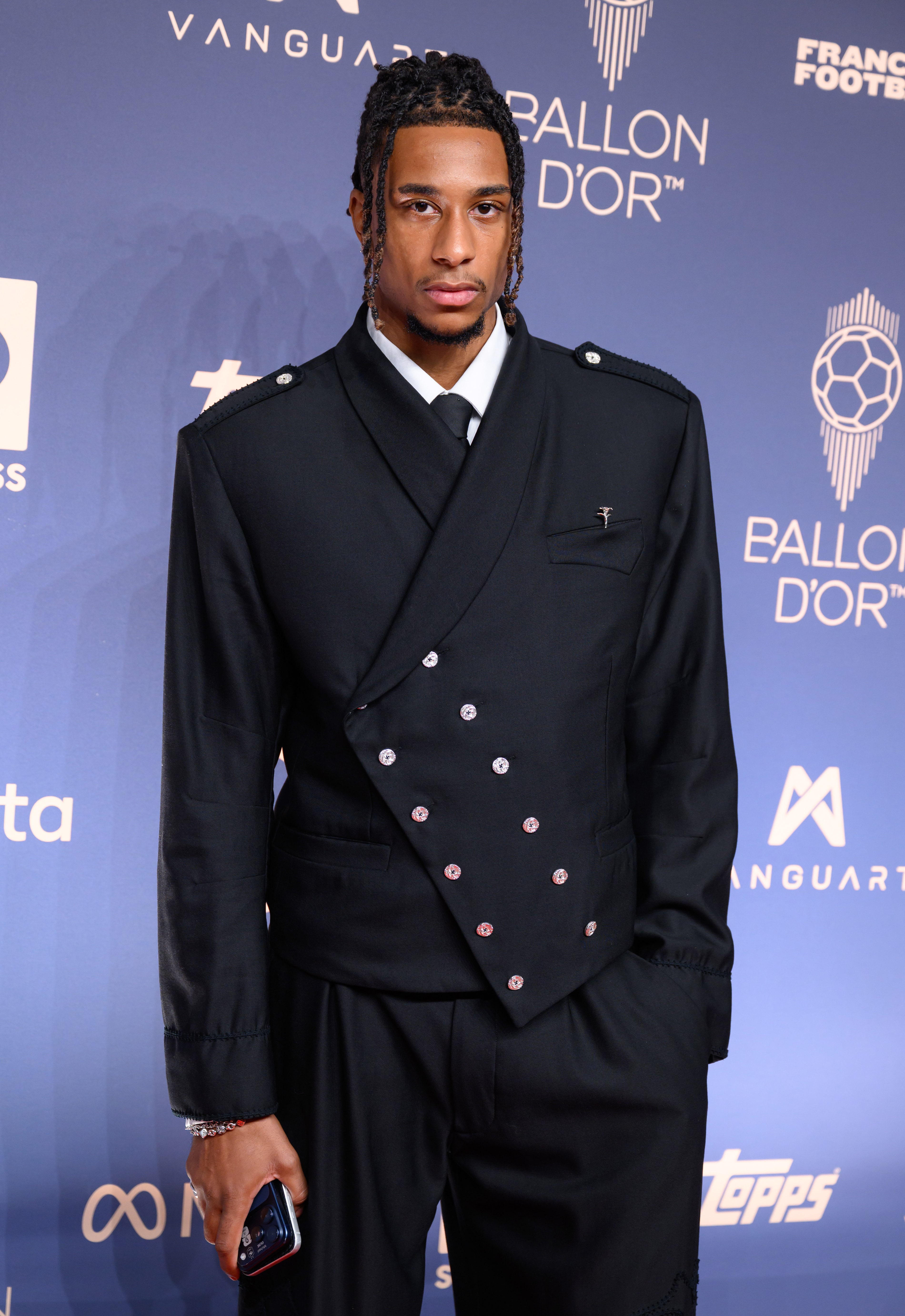 Michael Olise attends the 70th Ballon D'Or Ceremony at Palladium Theatre on October 26, 2026 in London.