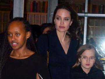 Angelina Jolie reaparece con sus hijos