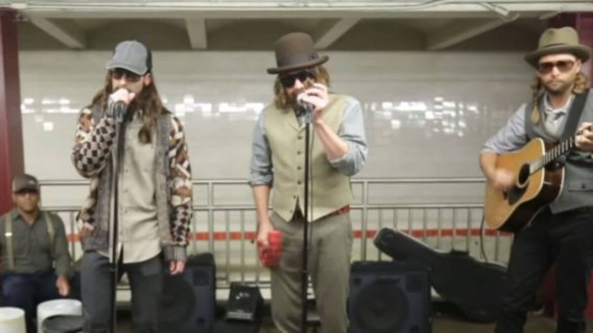 La mejor sorpresa: ¡Maroon 5 apareció en un subte!