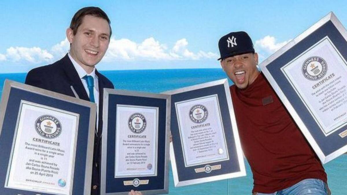 No para: Ozuna rompió un nuevo Récord Guinness