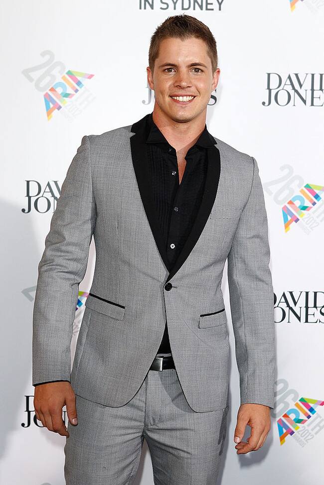 El actor y cantante Johnny Ruffo, 2012