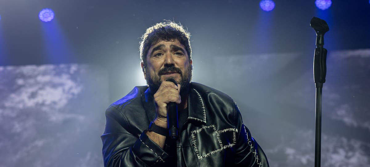 Antonio Orozco durante su concierto en el Movistar Arena de Madrid.