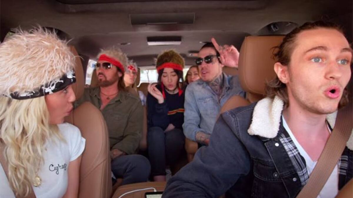 La familia Cyrus se sube al Carpool Karaoke