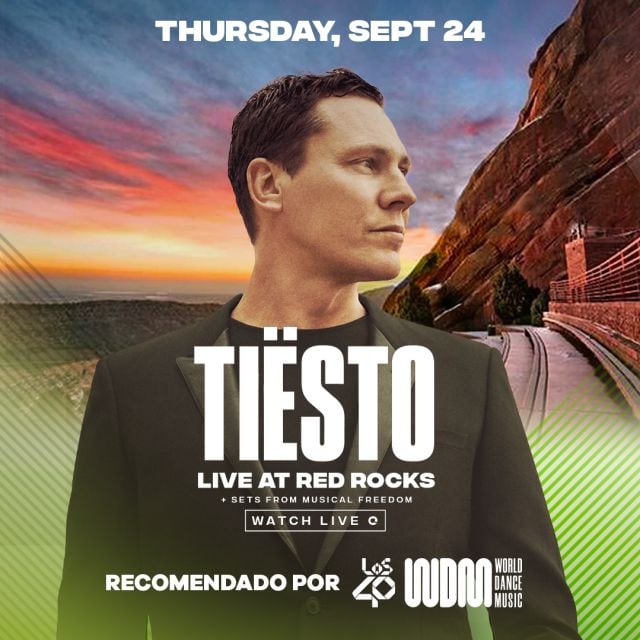 Tiësto presenta su nuevo material en una virtual dance party recomendada por World Dance Music, el programa presentado por Dj Nano.