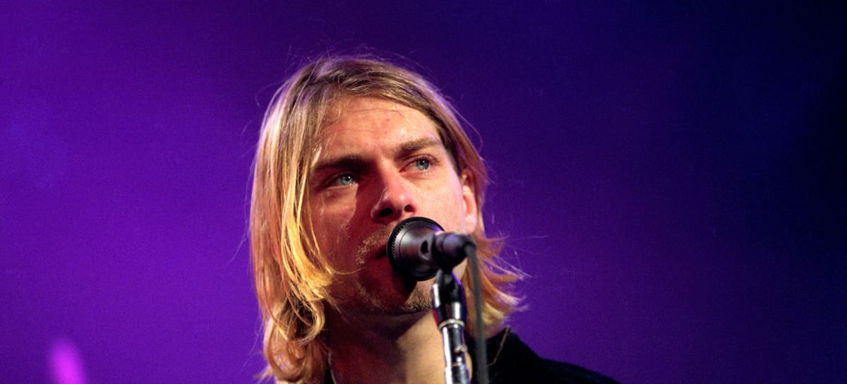 Kurt Cobain (Nirvana) en MTV Live, en diciembre de 1993.