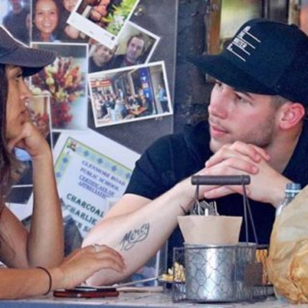 Descubrieron a Nick Jonas a los besos con su nueva novia