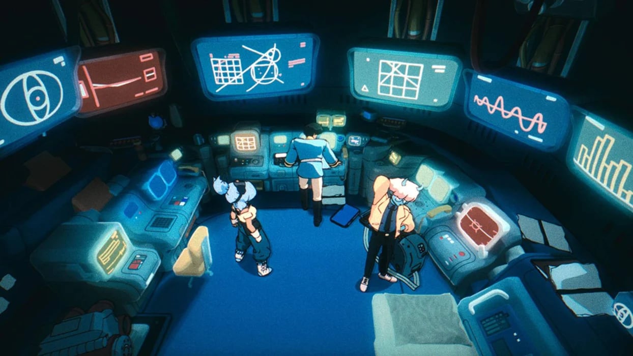 Orbitals, el juego que te obliga a compartir la emoción y te mete en una peli de anime de los 90.
