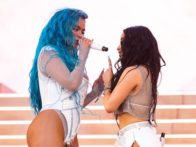 Karol G y Becky G en el Coachella 2022