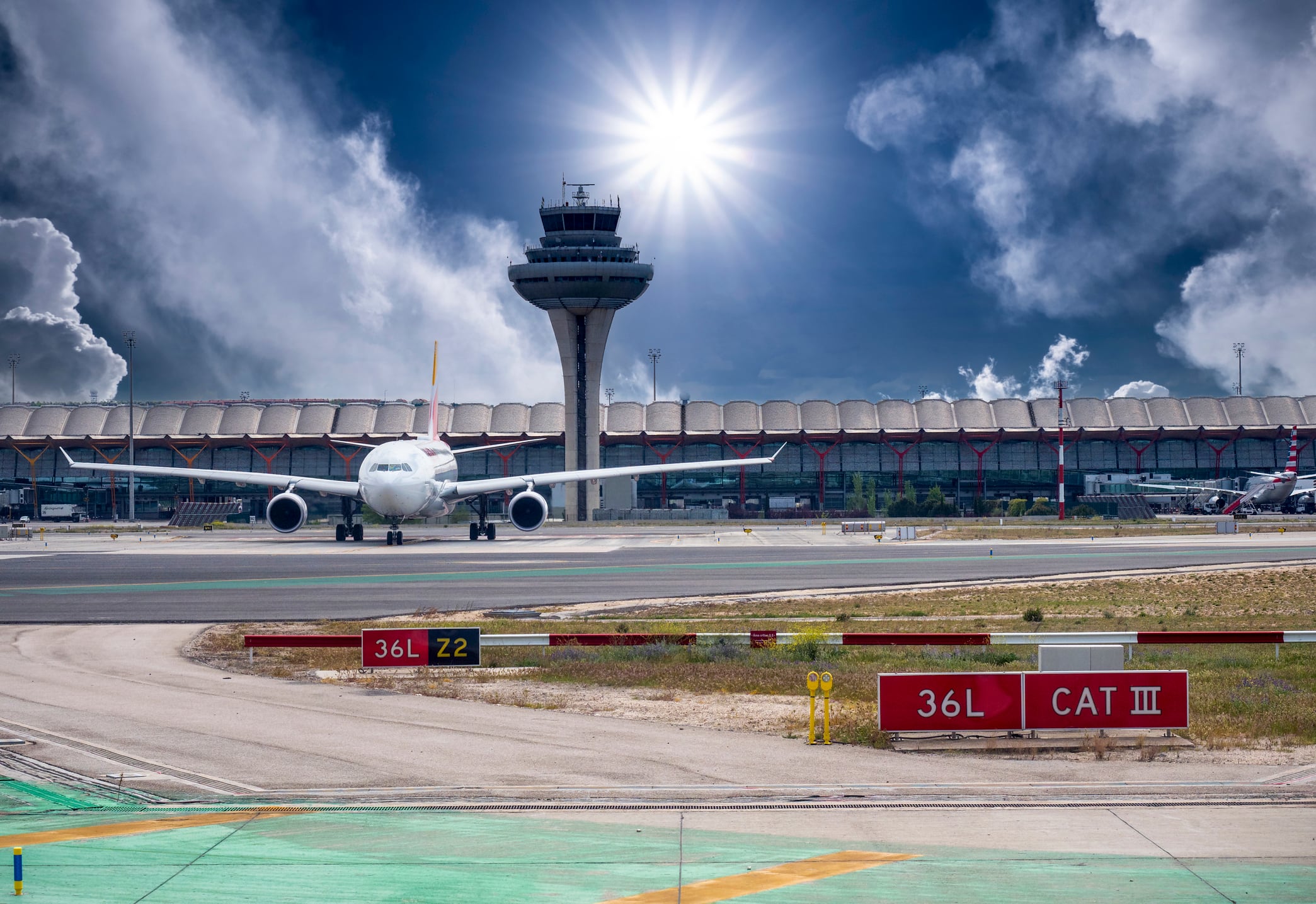 El aeropuerto de Barajas es uno de los más grandes de Europa.