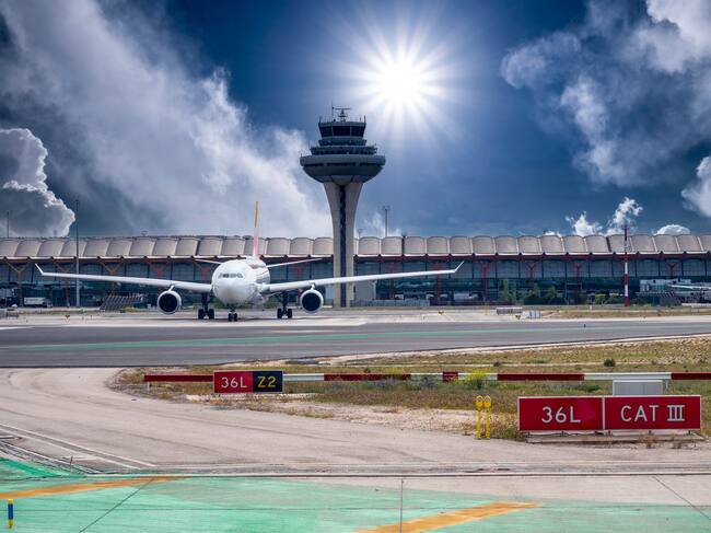 El aeropuerto de Barajas es uno de los más grandes de Europa.