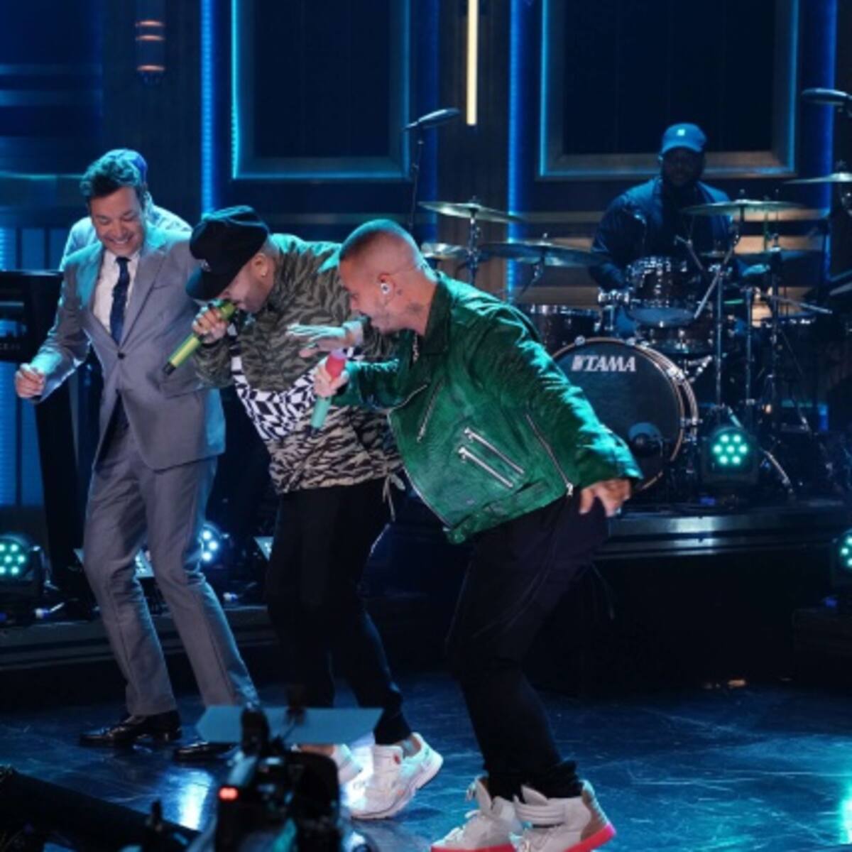 J Balvin y Nicky Jam en el Show de Jimmy Fallon