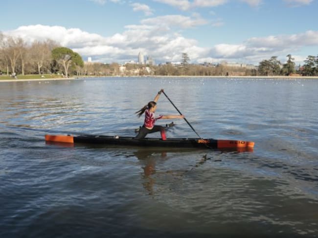 El lago de la Casa de Campo de Madrid.