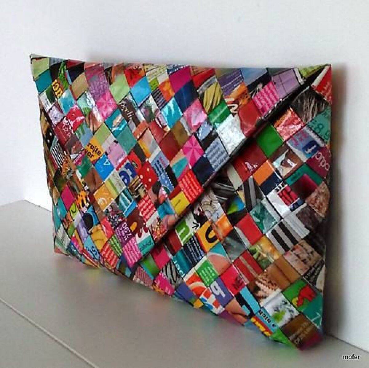 De revistas viejas a una cartera