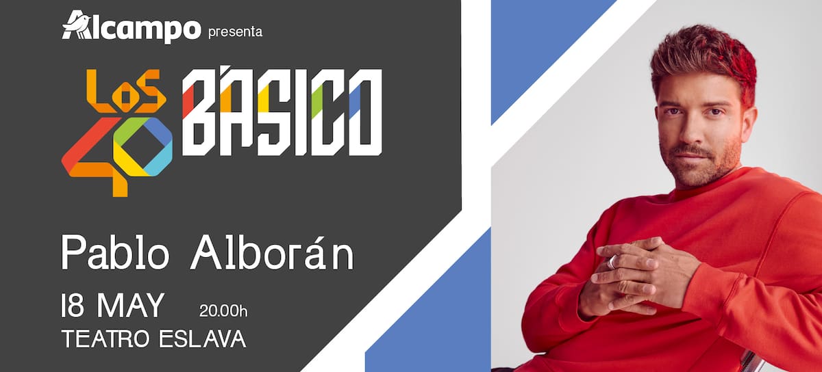 Pablo Alborán se subirá al escenario de LOS40 Básico el próximo 18 de mayo