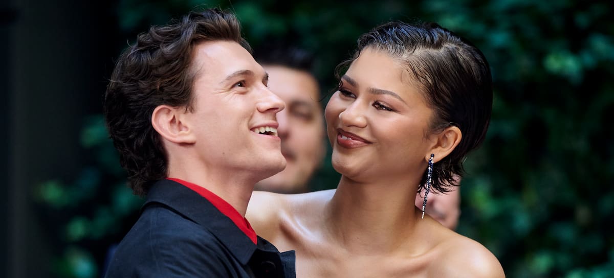 El actor Tom Holland y la actriz Zendaya en la sesión fotográfica de 'Spider-Man: Brand New Day' en el Hotel Four Seasons el 15 de junio de 2026 en Madrid, España.