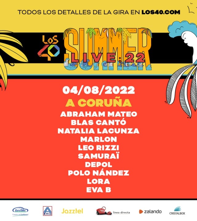 LOS40 Summer Live 2022 en A Coruña: fechas y artistas.