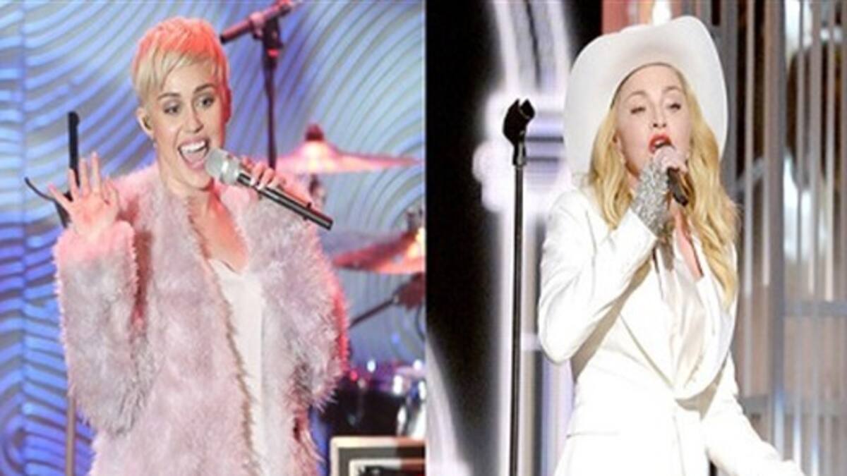 Miley Cyrus y Madonna juntas