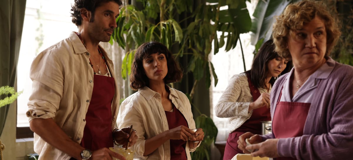 Álex García, Inma Cuesta y Ana Wagener en 'Si es martes, es asesinato'