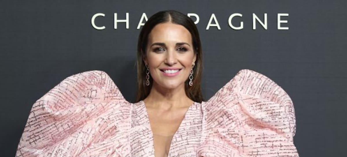Paula Echevarría en la fiesta de Moet & Chandon en el Teatro Real de Madrid.
