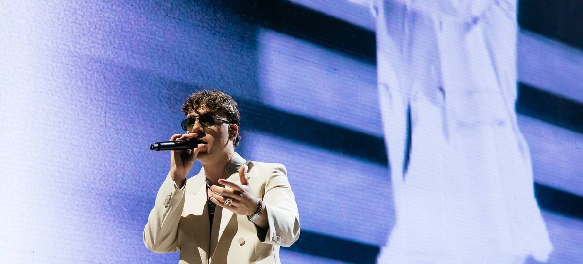 Quevedo en su concierto en Mexico