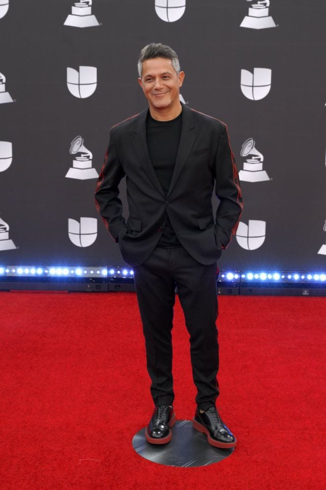 El cantante Alejandro Sanz en la alfrombra roja de 2019