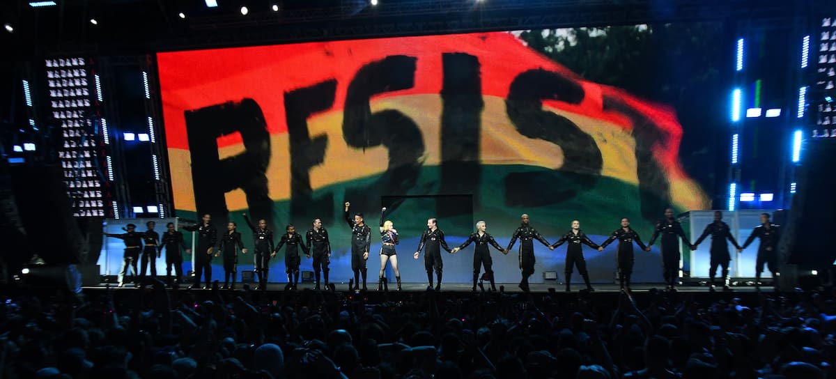 Madonna actúa durante Pride Island - WorldPride de Nueva York
