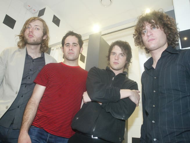 El grupo estadounidense The Killers en una fotografía tomada en Liverpool en 2004.