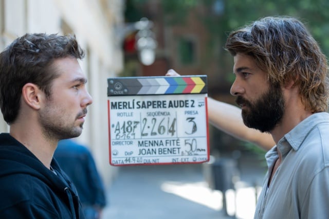 Carlos Cuevas y Jordi Coll en el rodaje de la T2 del spin off de &#039;Merlí&#039;