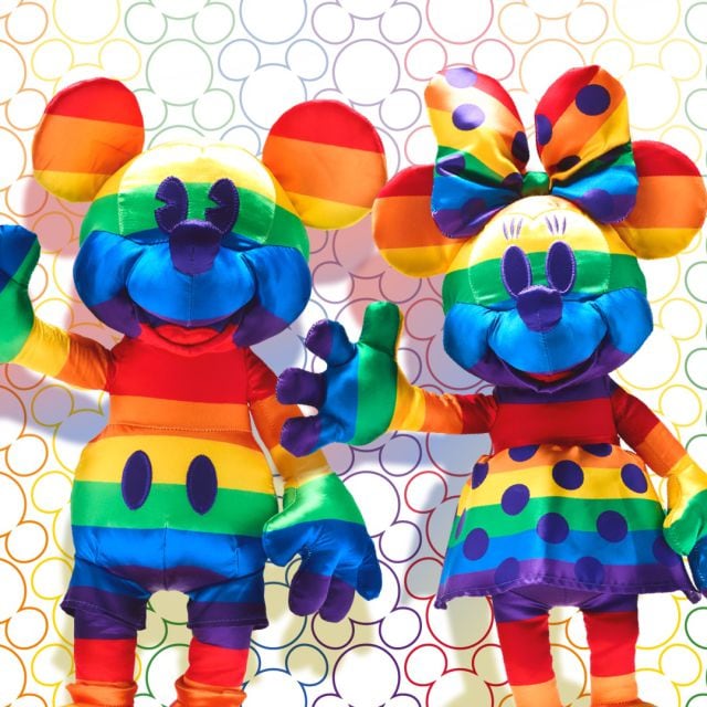 Los peluches de Mickey y Minnie