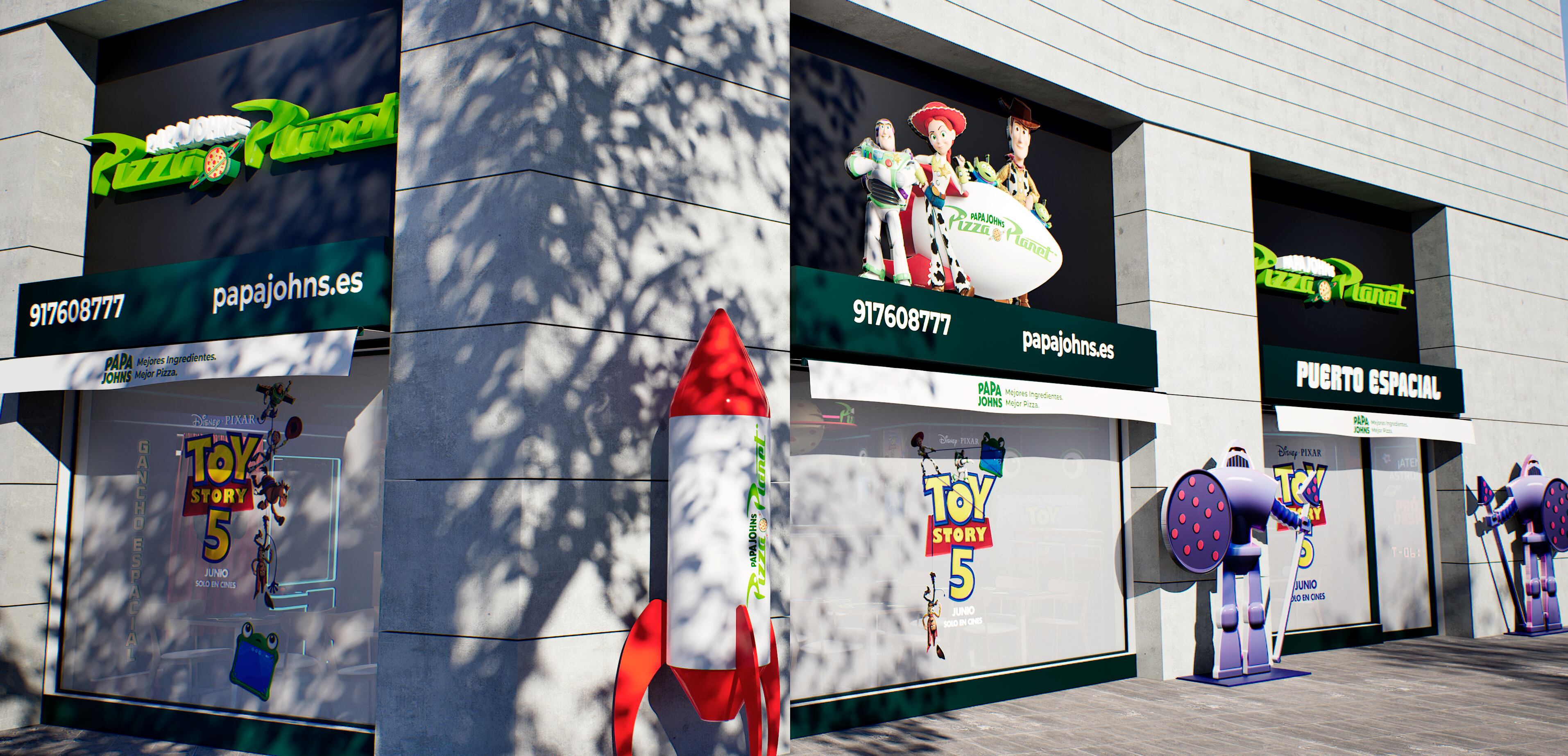El Pizza Planet de Madrid. / Disney