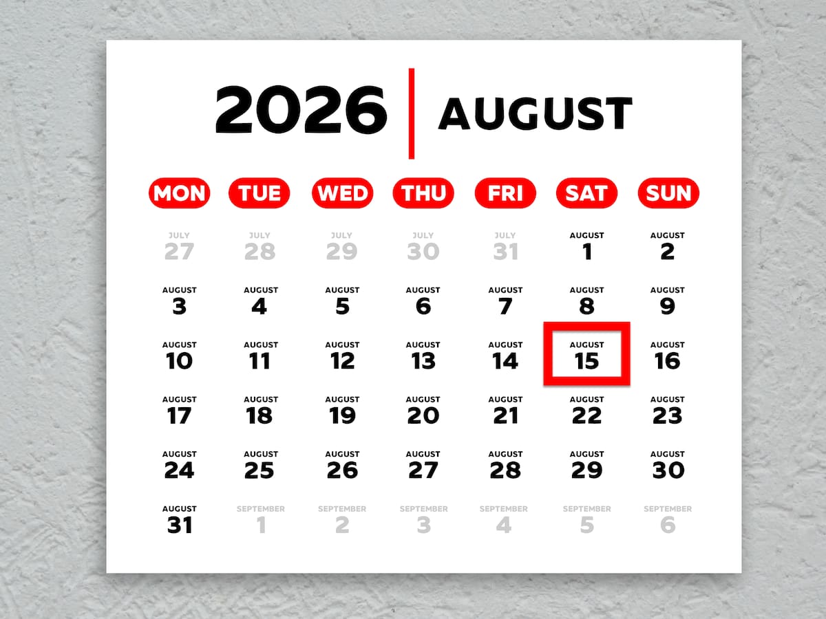 Dónde es festivo el 15 de agosto de 2026 y qué pasa al caer en sábado