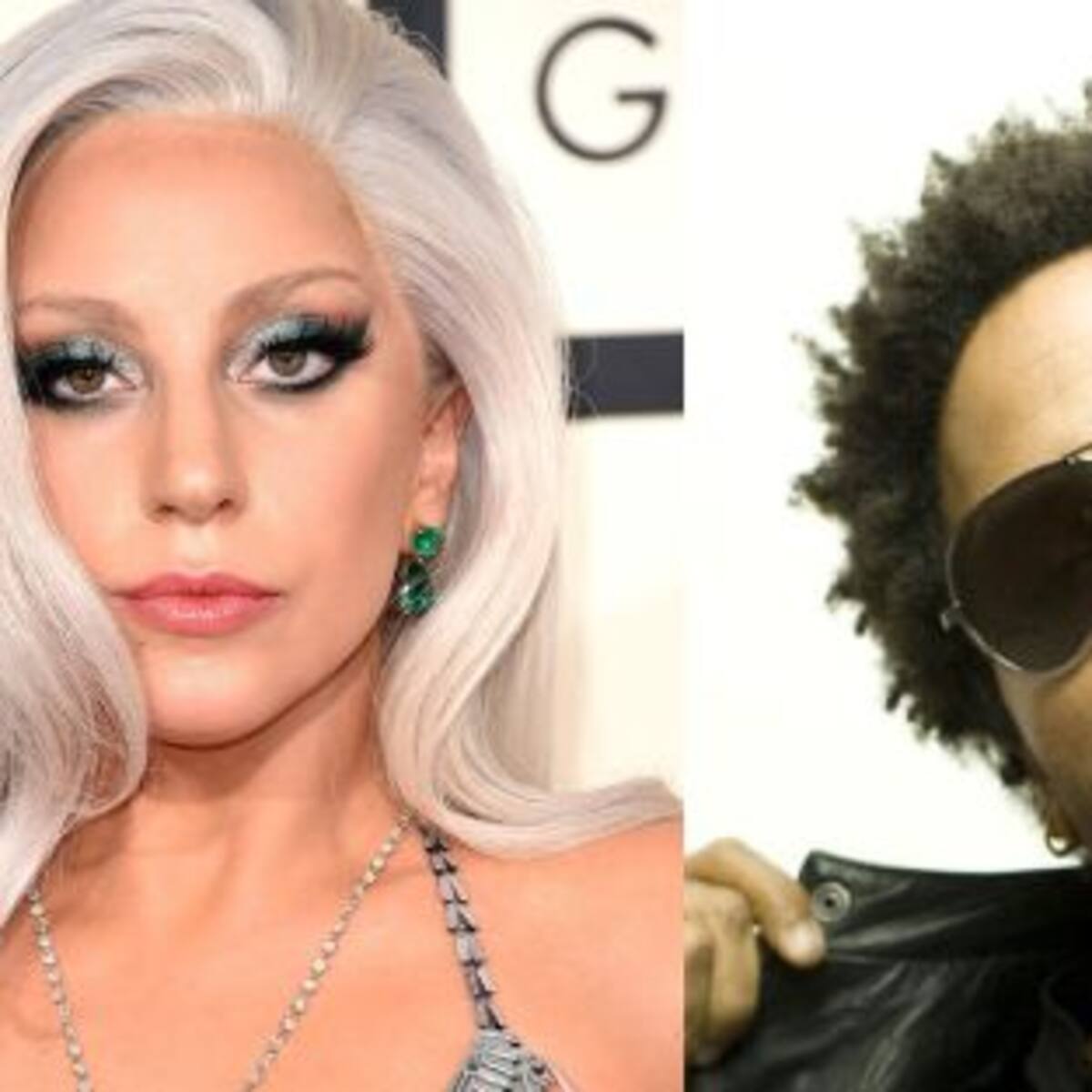 Lady Gaga y Lenny Kravitz juntos