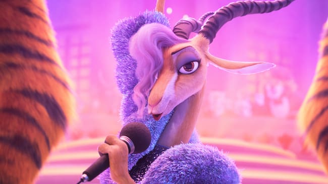 Frame de Gazelle (personaje doblado por Shakira) en 'ZOOTOPIA 2' (Zootrópolis), película que se estrena el 28 de noviembre en cines.