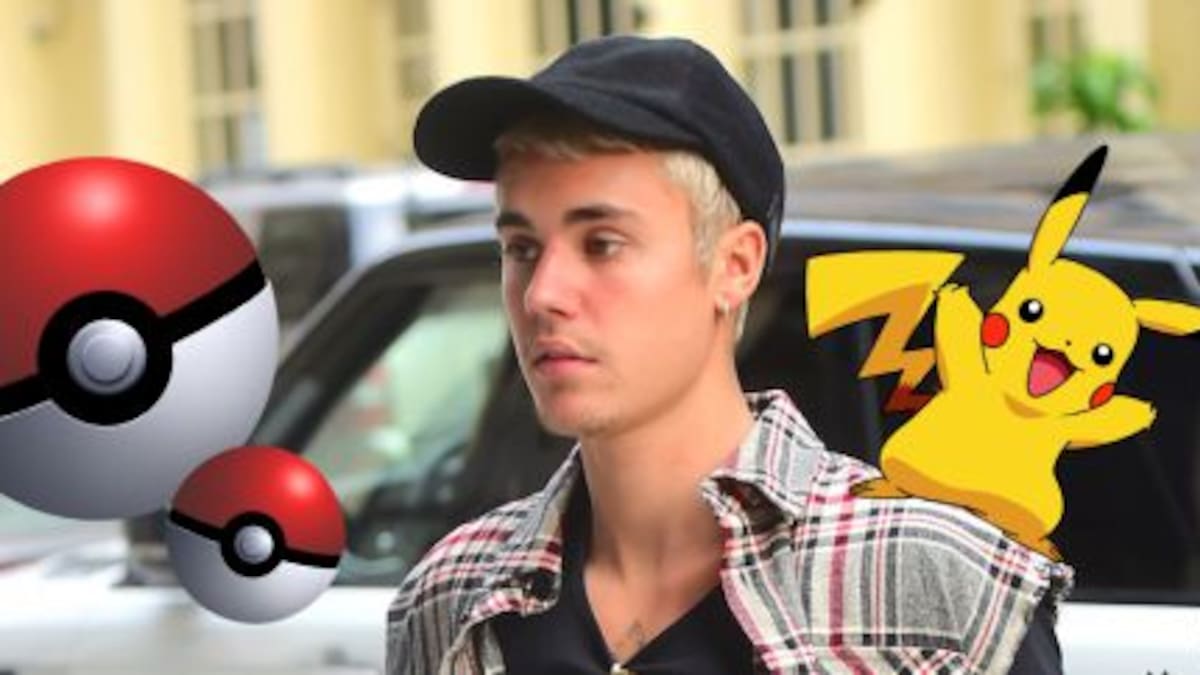 ¡Agarraron a Justin Bieber jugando al Pokémon GO!