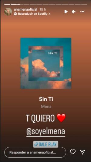 Ana Mena comparte el debut musical de su hermano en Instagram Stories