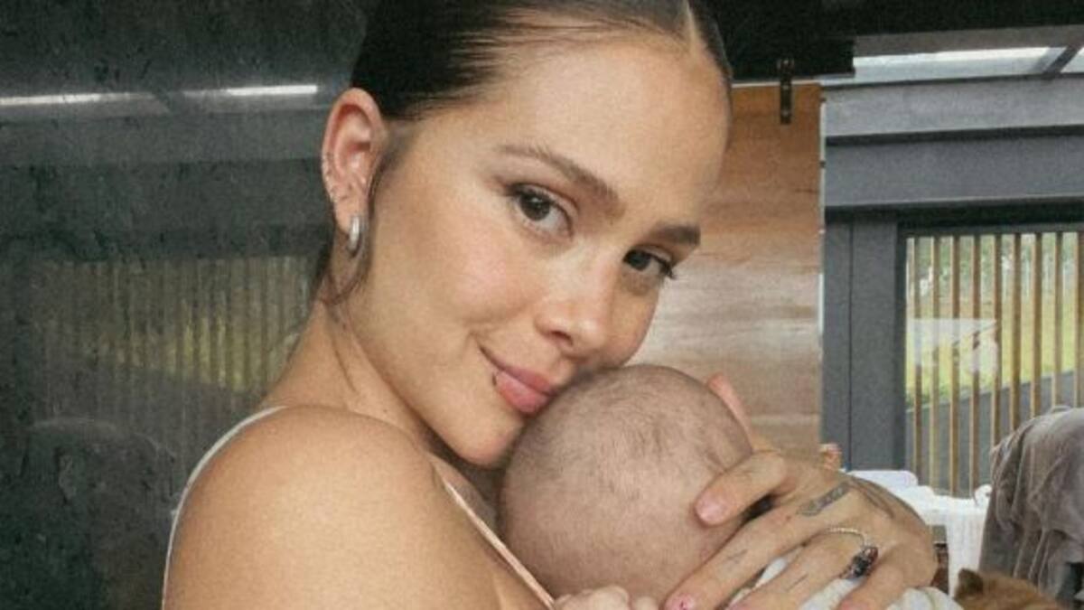 ¿Se parece más a papá o a mamá? Greeicy mostró por primera vez la cara de su hijo