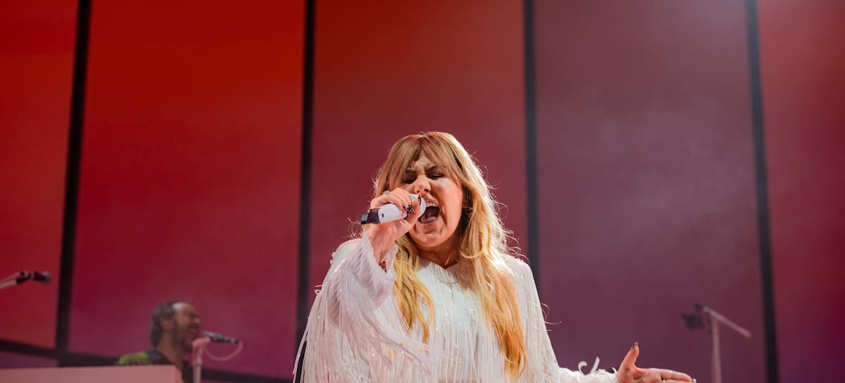 Amaia Montero actúa en el Roig Arena.