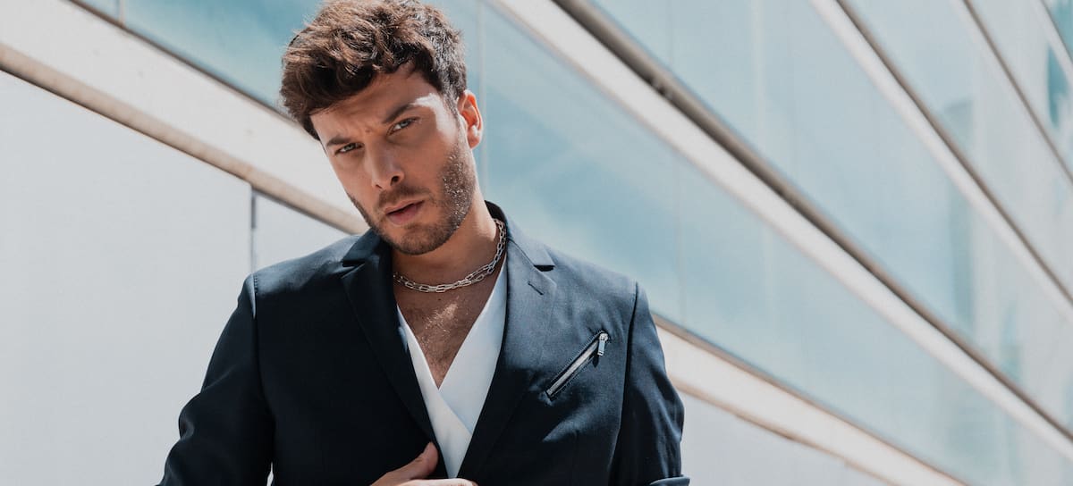 Blas Cantó, en la Mercedes Benz Fashion Week Madrid 2024.