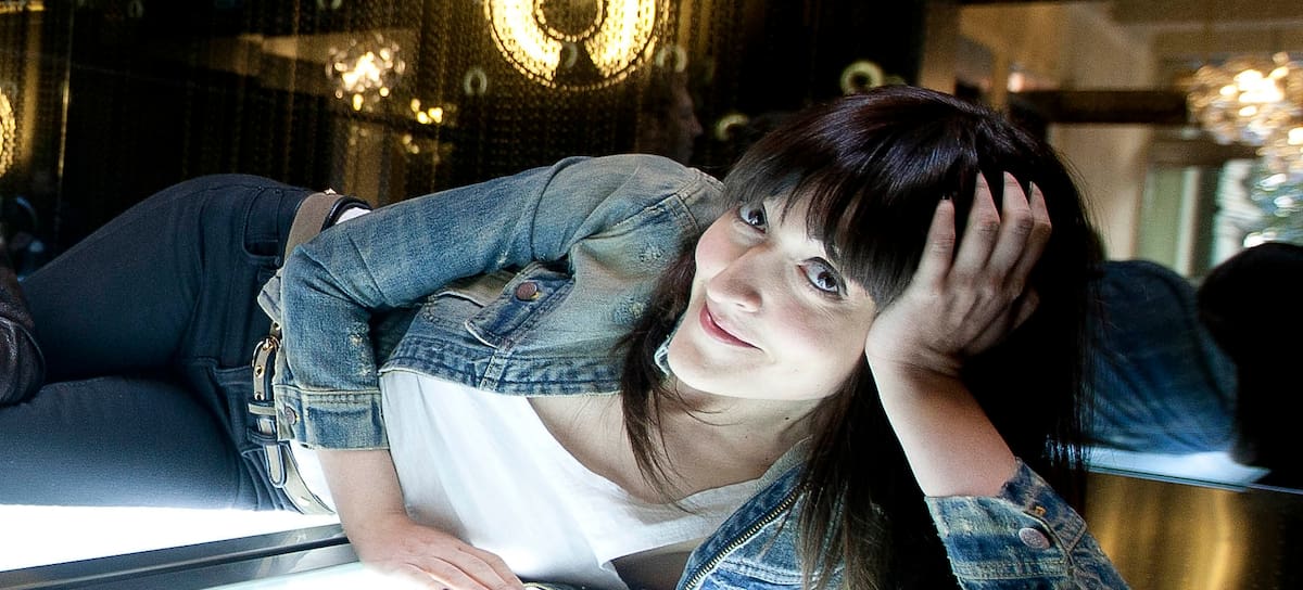 Cristina Llanos en el lanzamiento del álbum de Dover, 'I Ka Kene', en 2010.