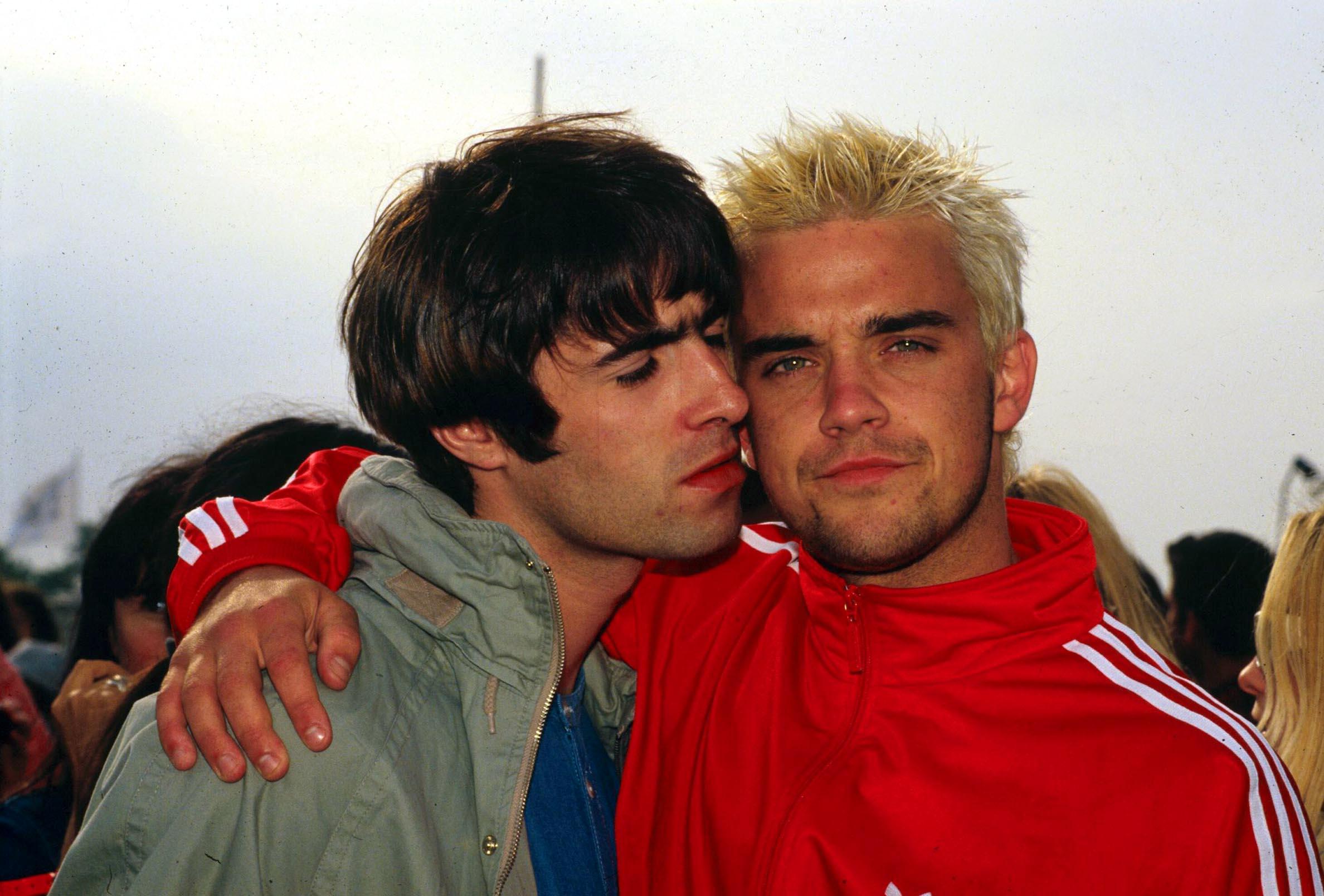 Liam Gallagher y Robbie Williams