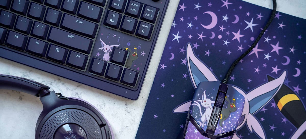 Razer x Pokémon: Espeon y Umbreon llevan la dualidad de la segunda generación al escritorio.