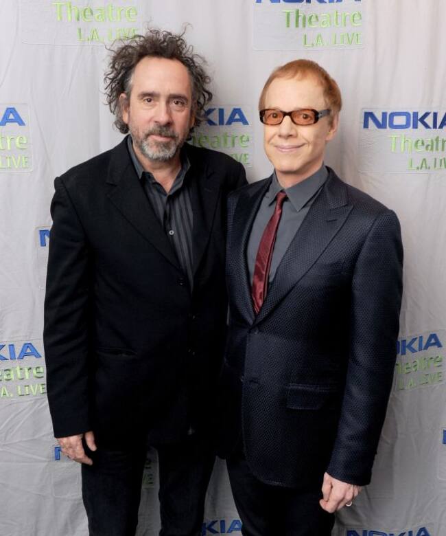 Tim Burton y Danny Elfman, una pareja muy fructífera.