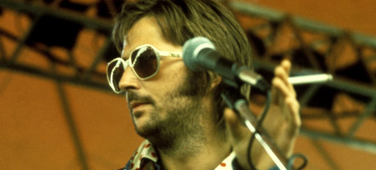 Eric Clapton durante su gira estadounidense de 1974