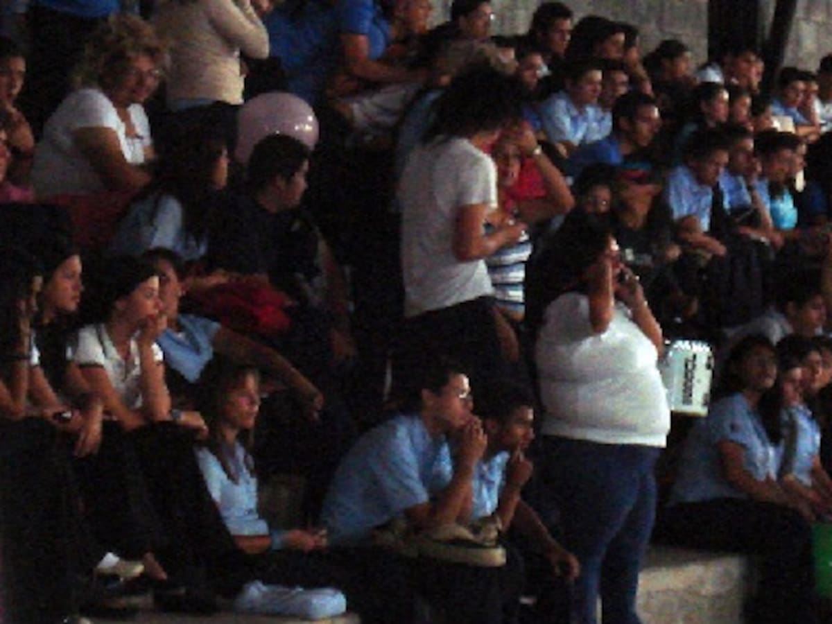 Desde la gradería...