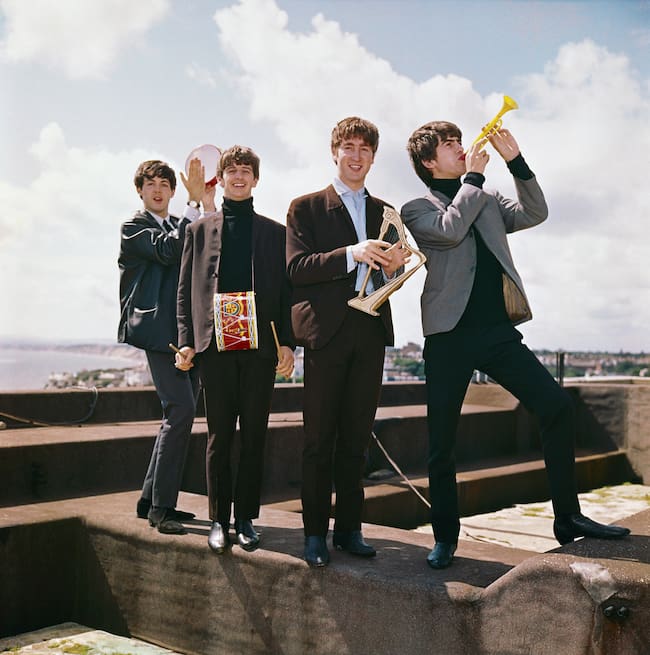 Los Beatles, fotografiados en 1963