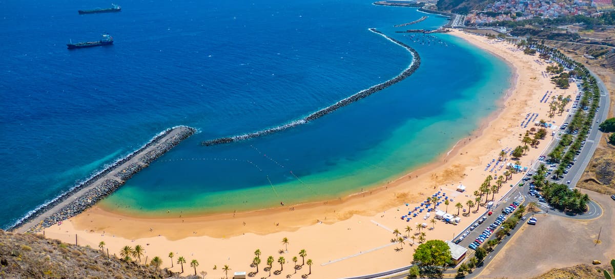 Playa de Las Teresitas en Tenerife.