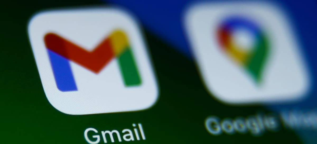 Imagen del logo de Gmail en un dispositivo móvil