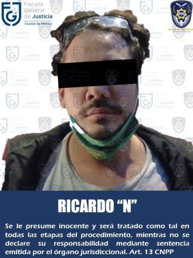 Una fotografía de la detención de Rix ya se hizo viral