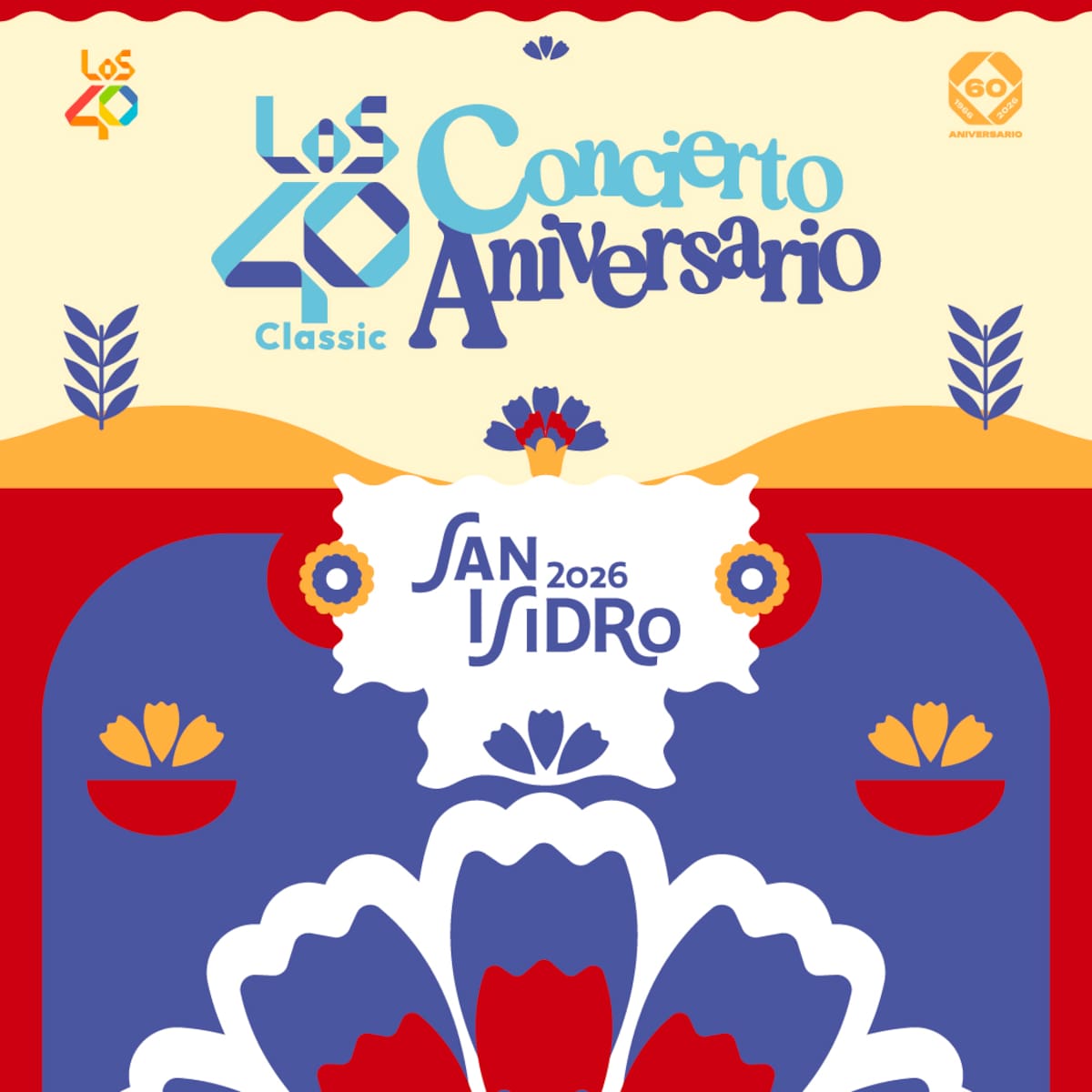LOS40 Classic celebra los 60 años de LOS40 con un concierto gratuito por San Isidro en Madrid con Miguel Ríos, Alejo Stivel, Celtas Cortos y muchos más